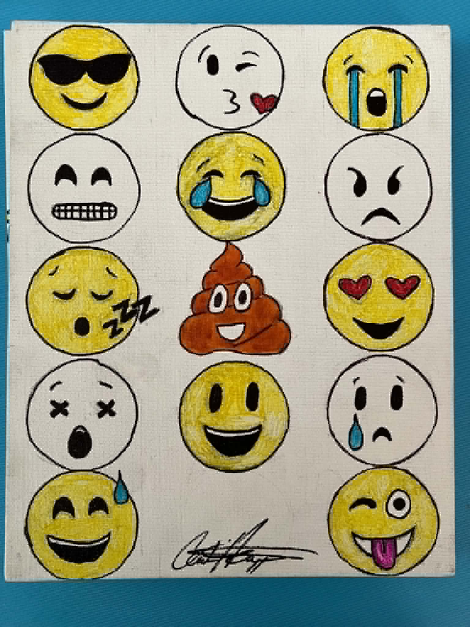 Emoji painting