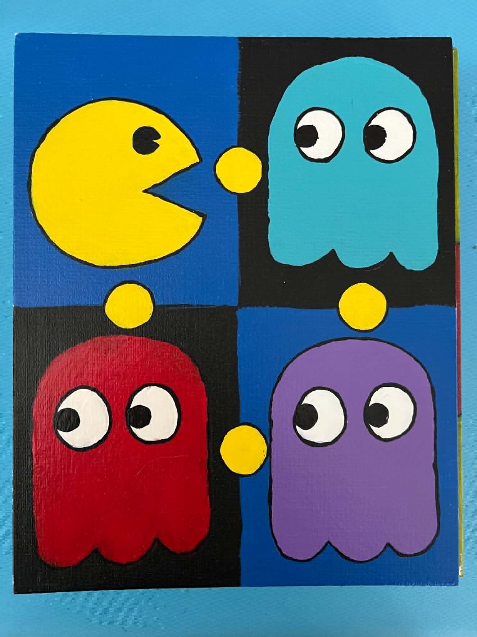 Munching ghost painting