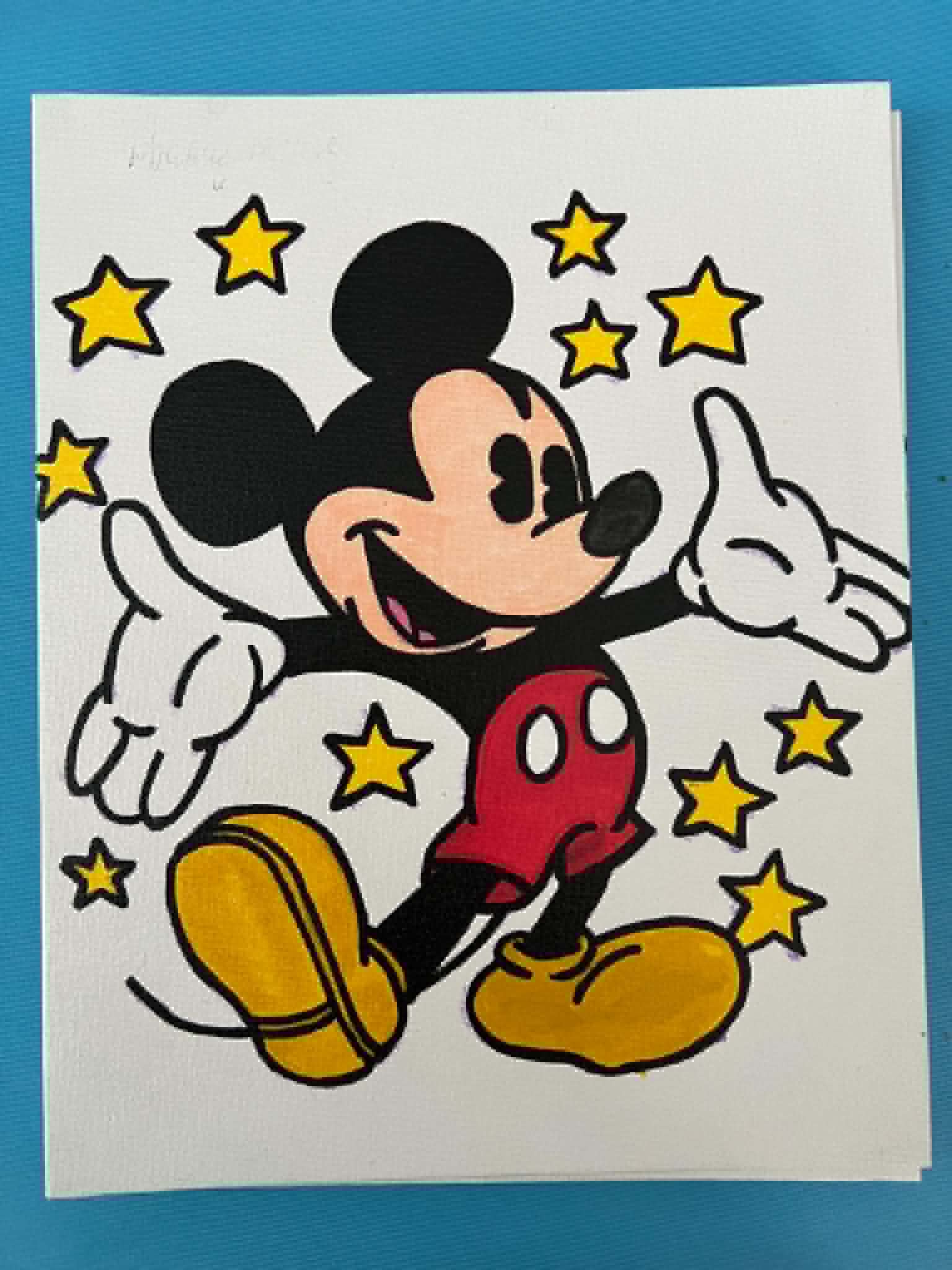 Boy mouse painting