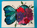 Colorful butterfly painting