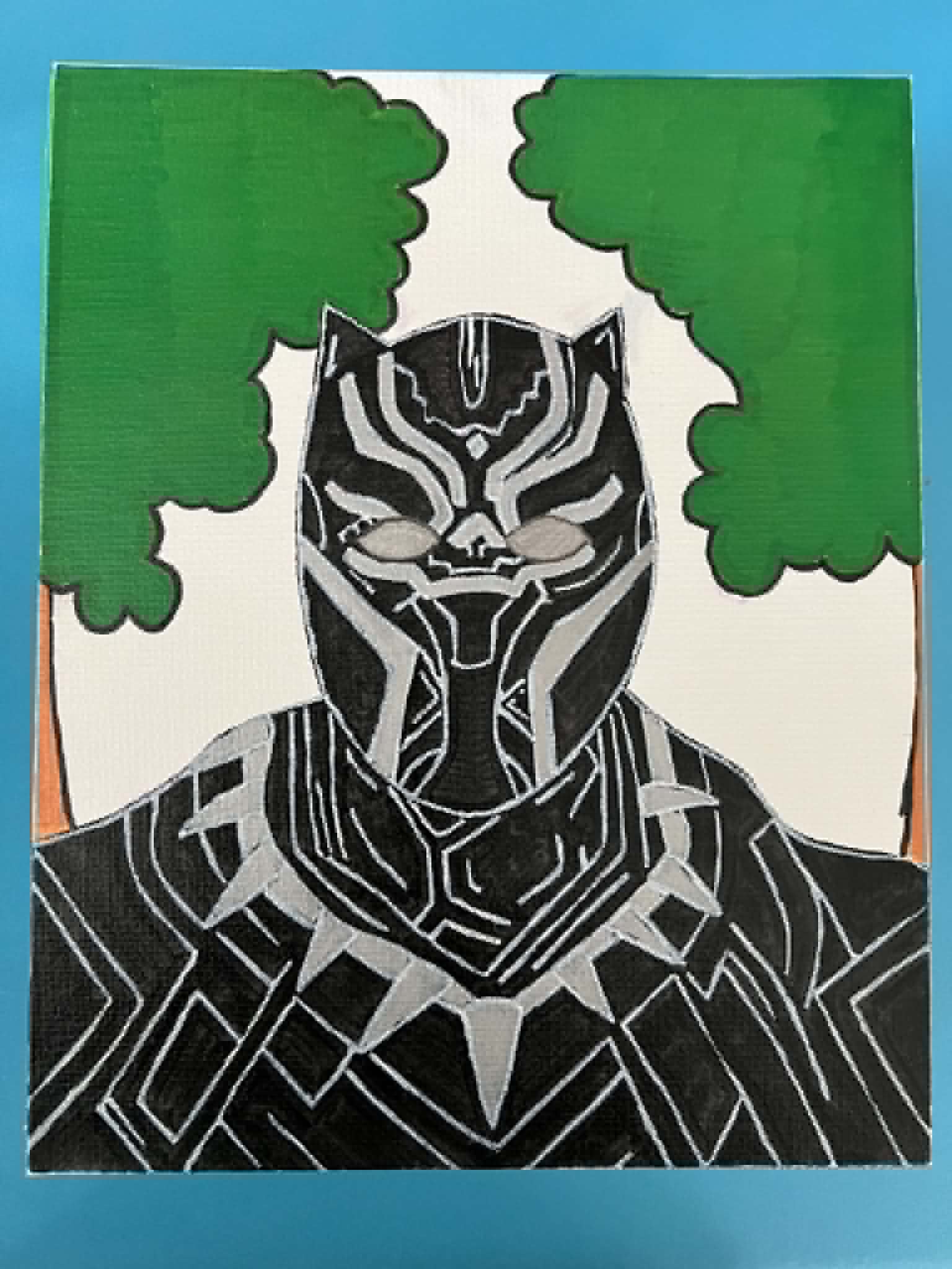 Hero panther painting