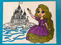 Princess and castle painting