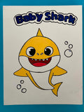 Kids shark painting