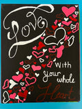 Love with all your heart painting