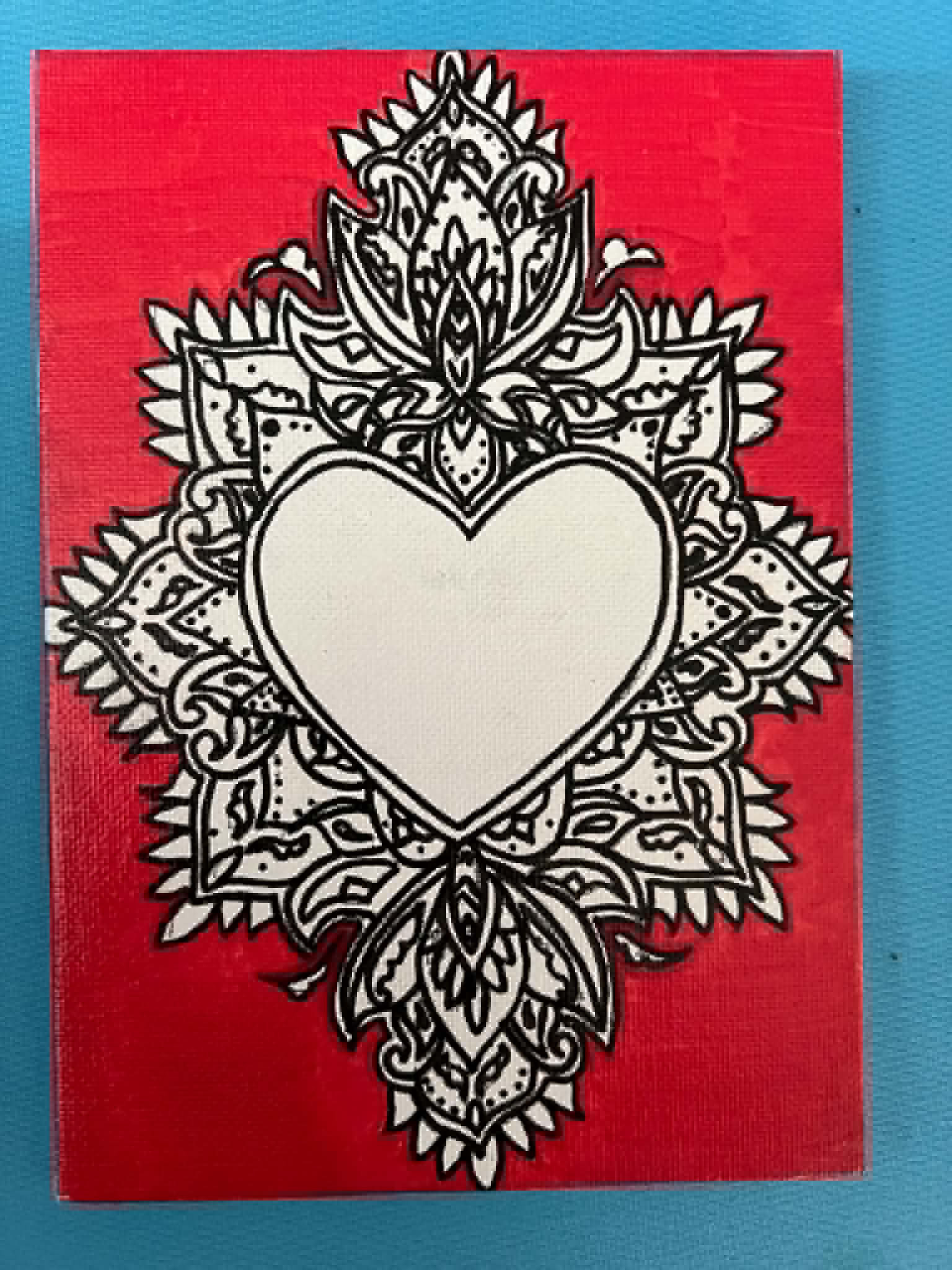 Heart painting