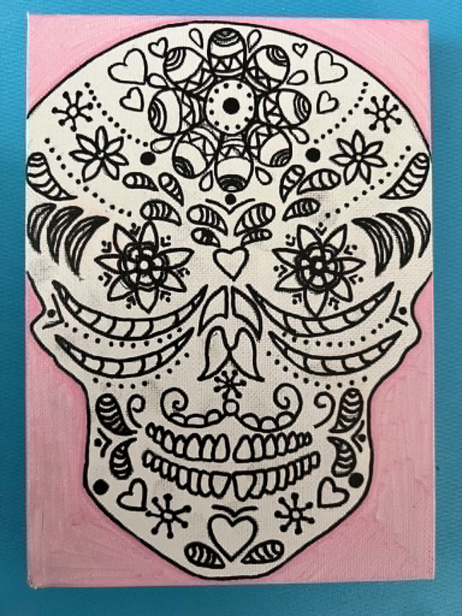 Skull painting