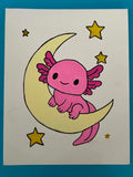 Axolotl painting