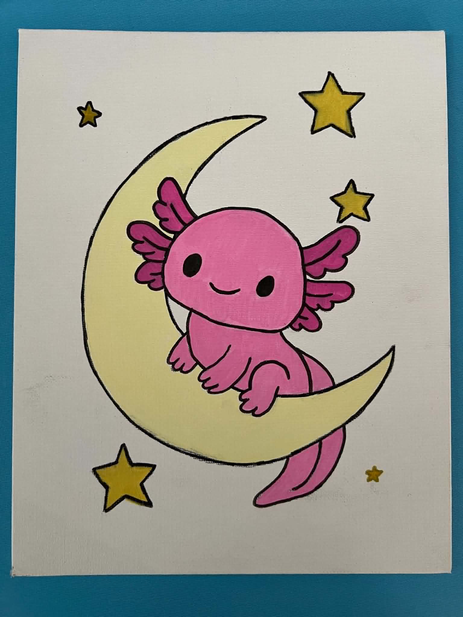 Axolotl painting