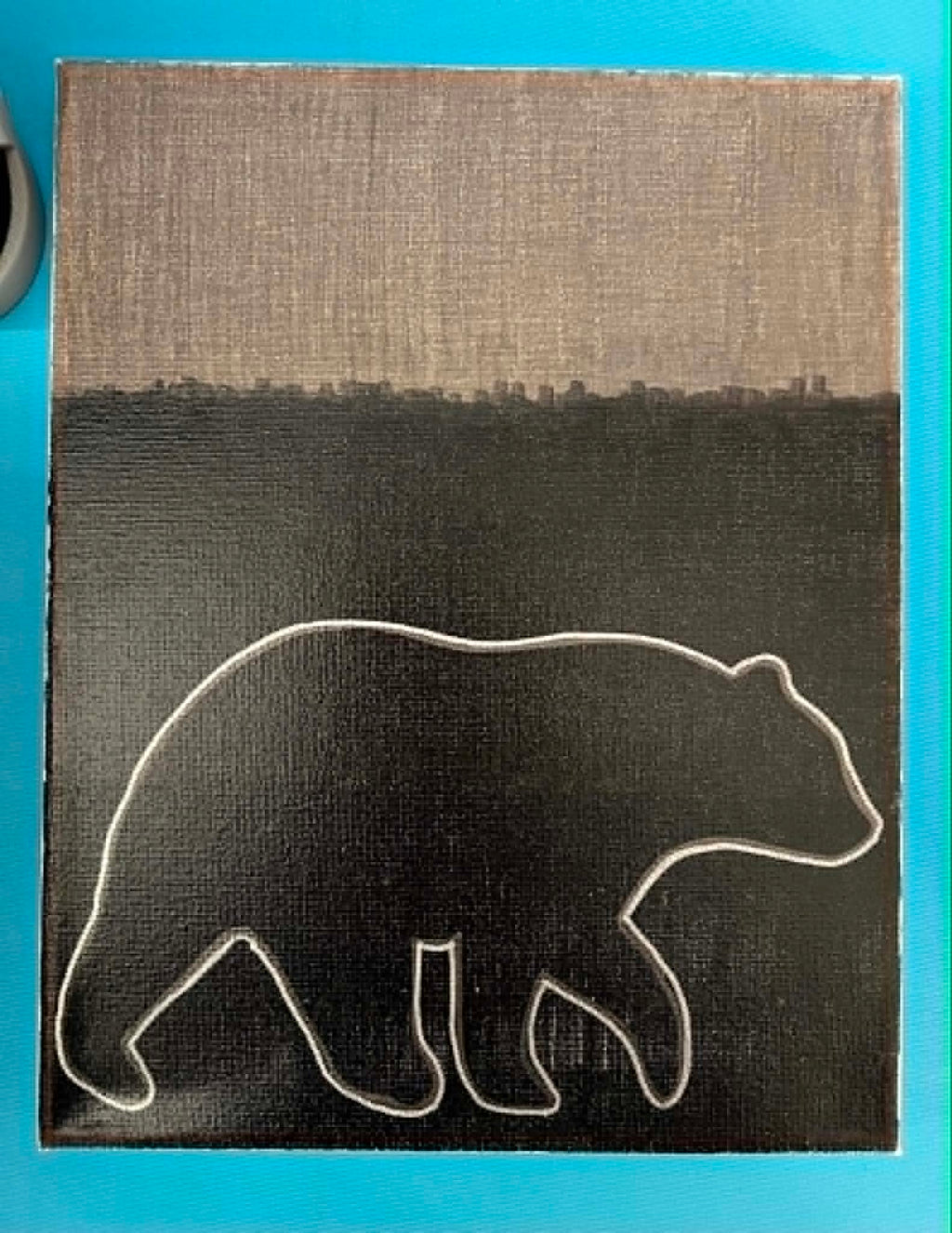 Wild animals paintings set