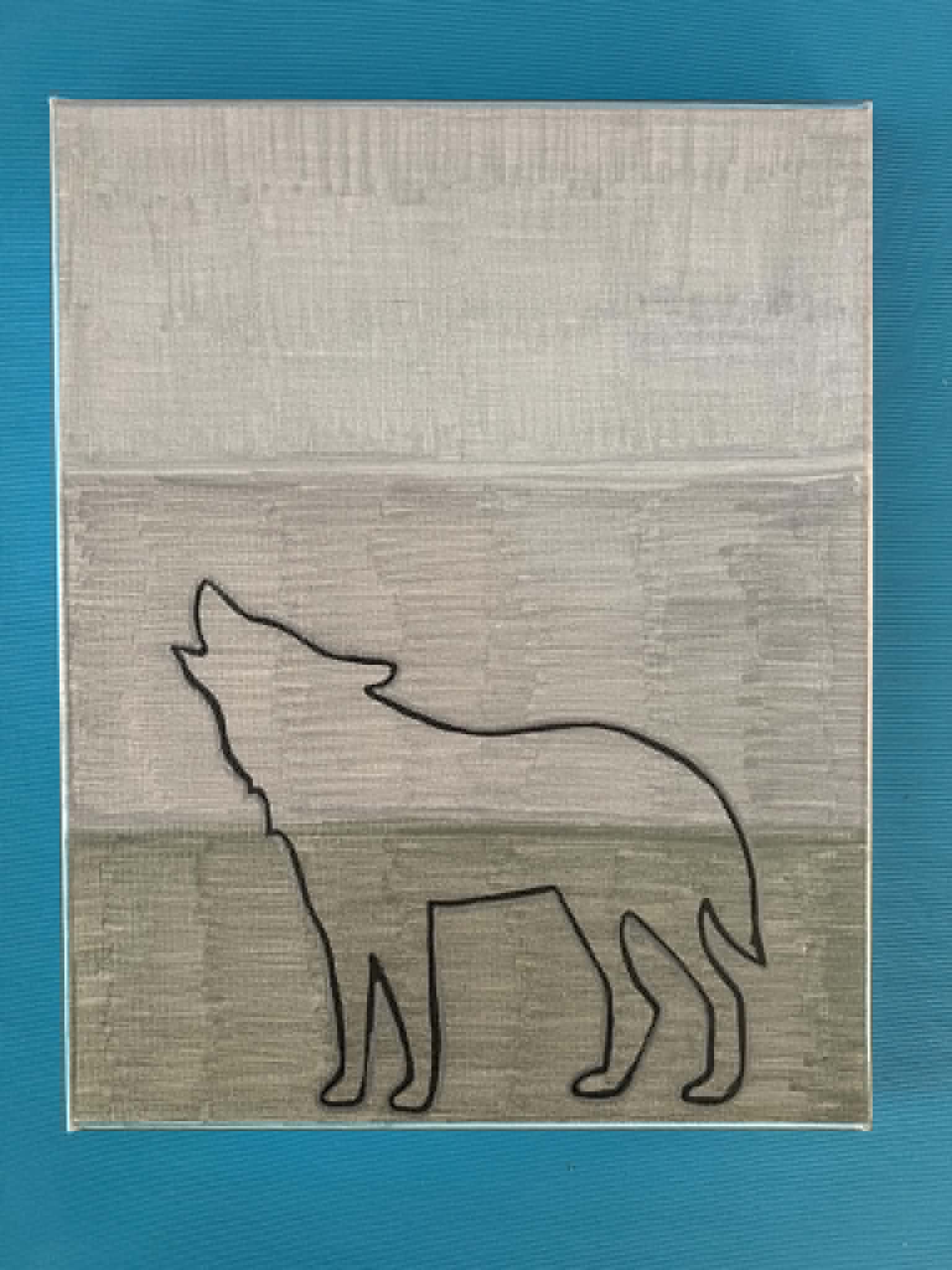 Wild animals paintings set