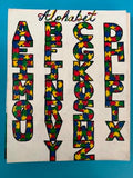 Autism alphabet painting