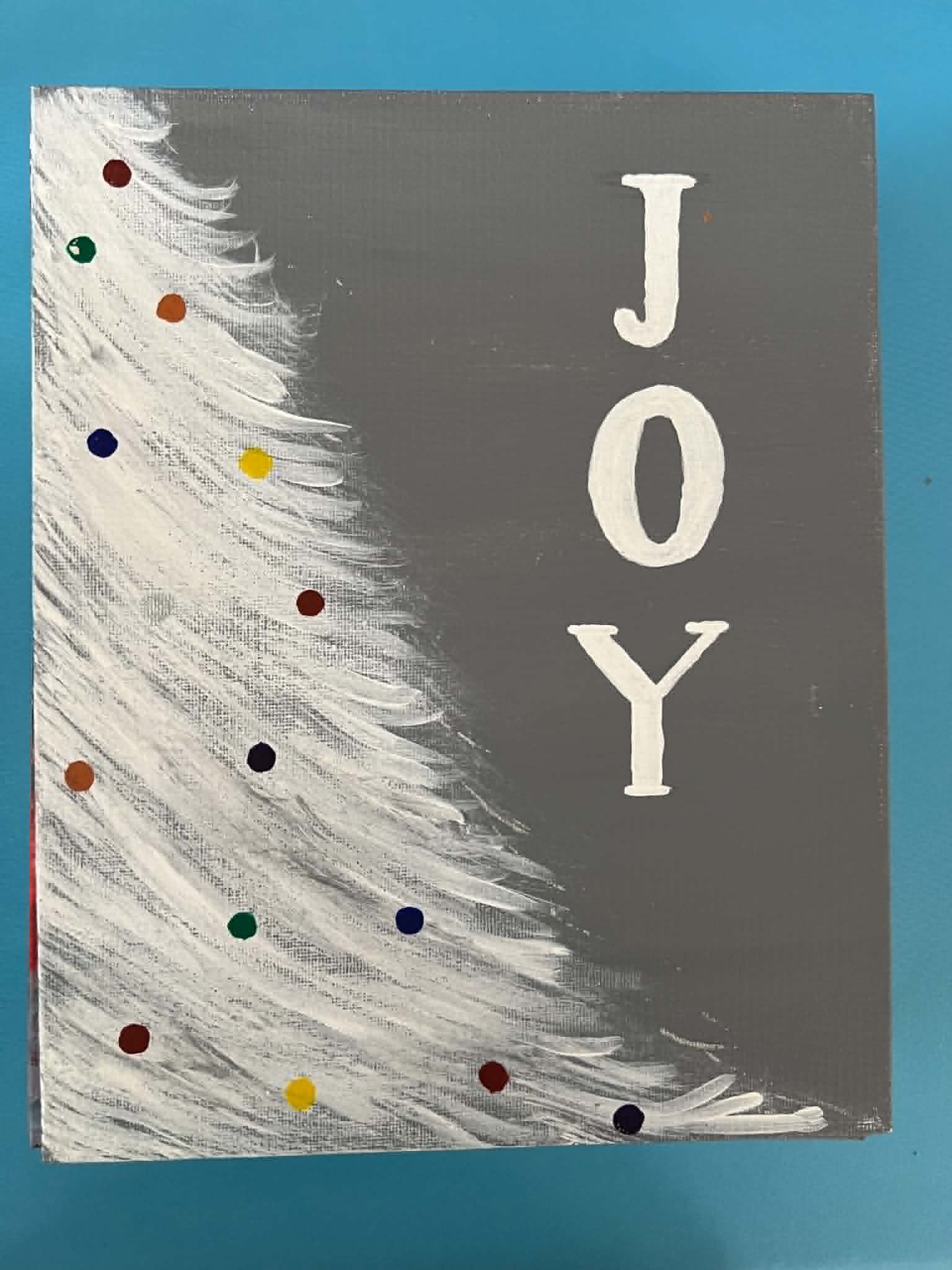 Christmas tree painting