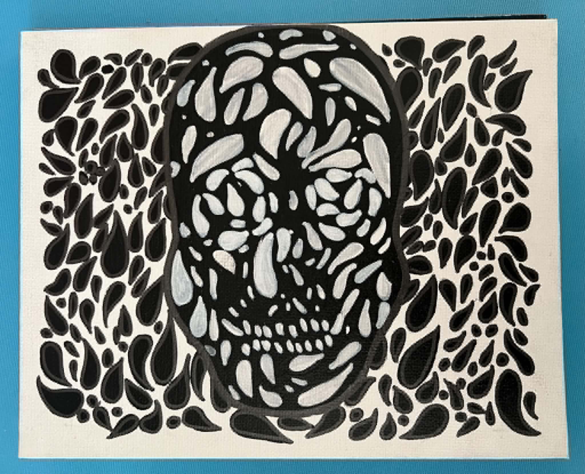 Skull painting
