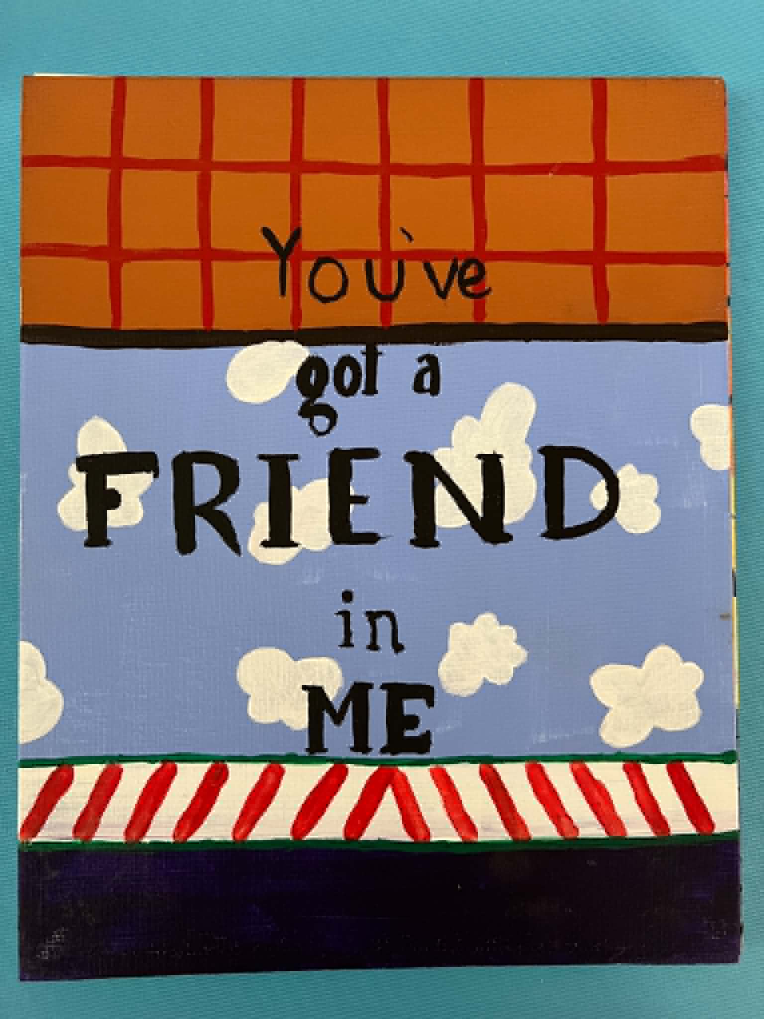 Toy friendship painting