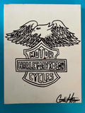 harley eagle painting