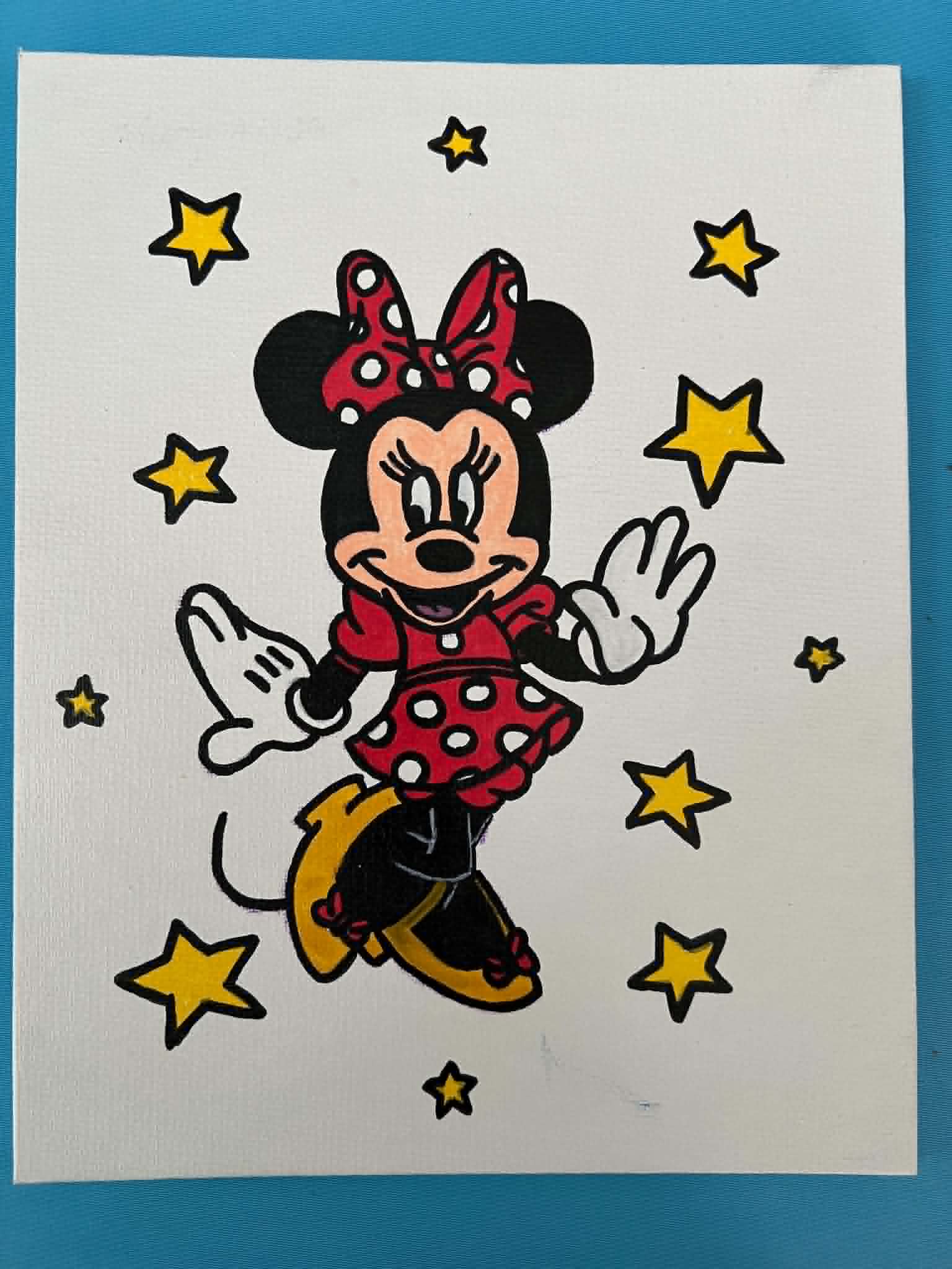 Girl mouse painting